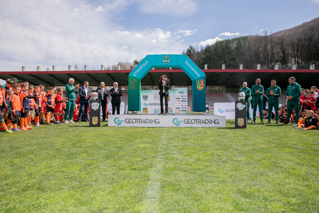 Mrs. Rumyana Ivanova at the Etropole football tournament.